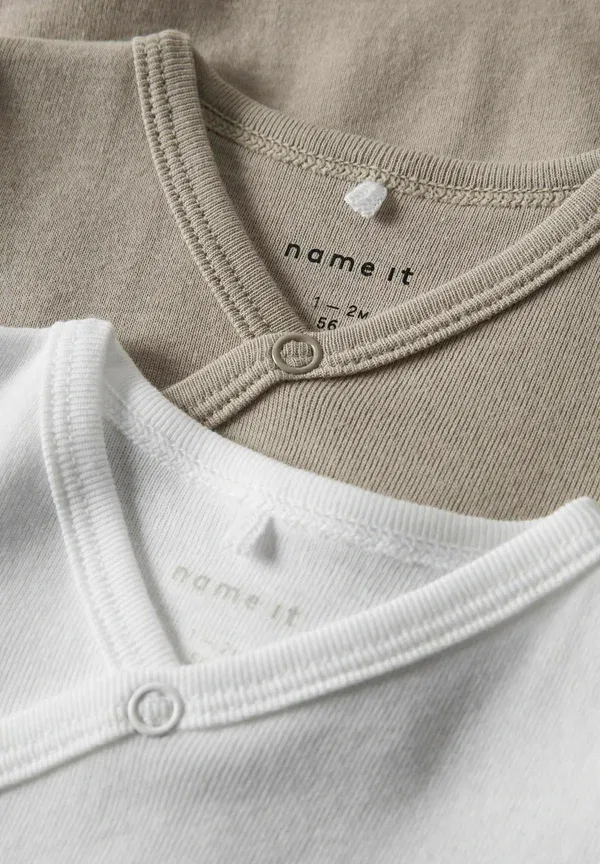 Боди из 100% хлопка, модель Romper 2 pack, Name It, Pure Cashmere — фото 4
