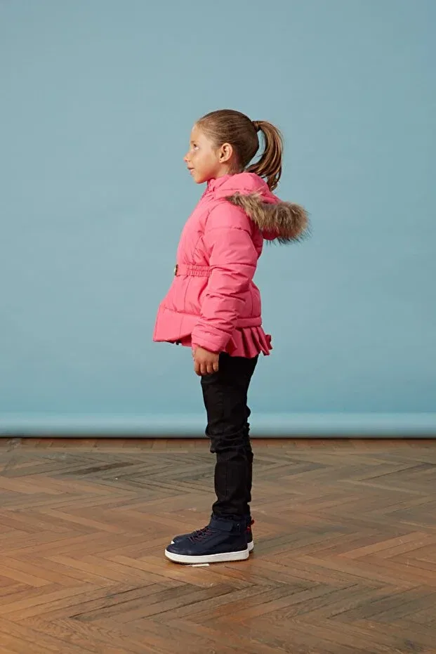 Детское пальто для девочек с капюшоном Men Anorak, Fuchsia — фото 2
