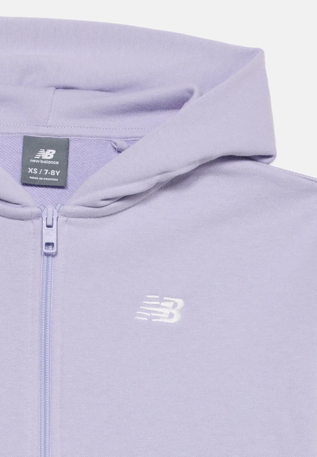 Толстовка на молнии с небольшим логотипом New Balance, Smoked Violet — фото 4