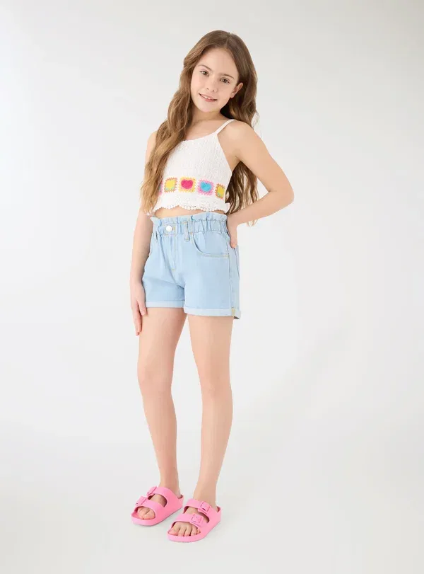 Шорты джинсовые Denim shorts Terranova, Var Blu Denim Chiaro, светло-голубой