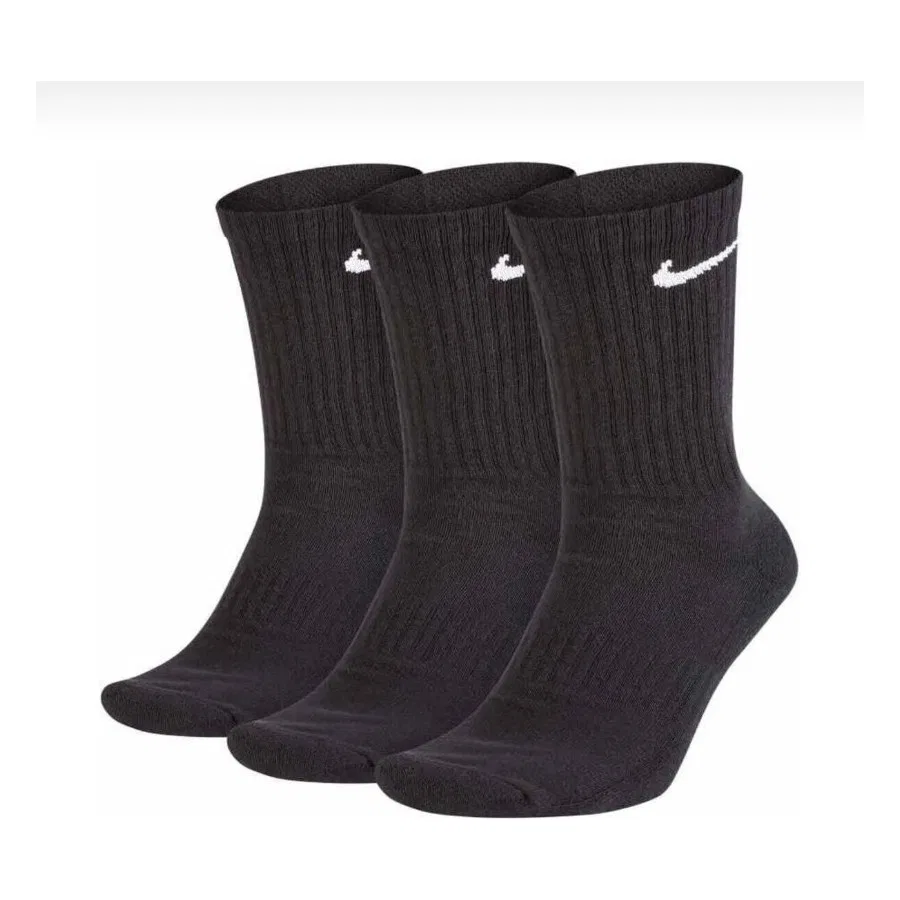 Комплект спортивных носков Nike Everyday Cushioned Training Crew, Черный