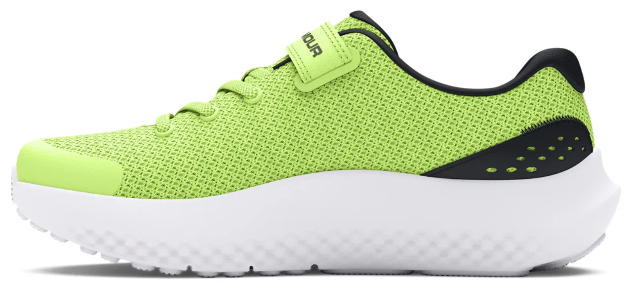 Детские кроссовки для мальчиков с амортизацией Surge 4 Under Armour, Castlerock/Morph Green/Black — фото 2