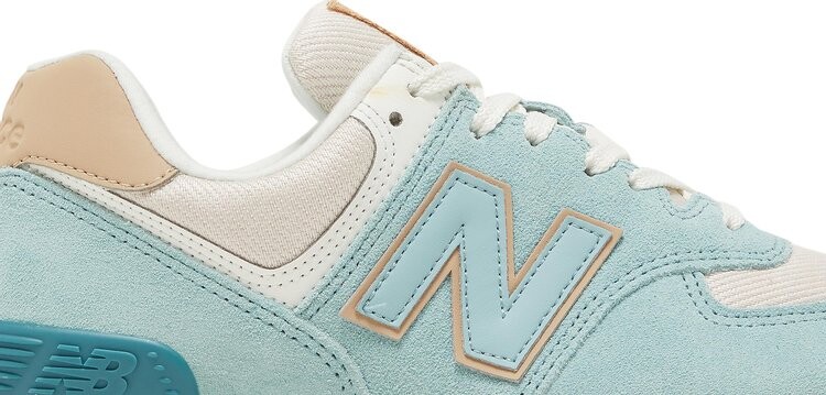 Кроссовки New Balance Wmns 574, голубой/светло-бежевый — фото 3
