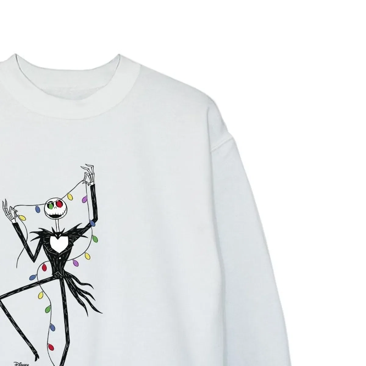 Свитшот с принтом Lights The Nightmare Before Christmas, White — фото 2