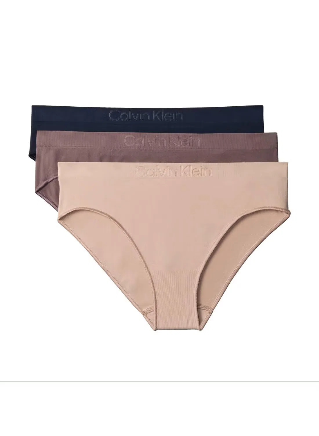 Плавки бикини бесшовные 3 шт Calvin Klein, ассорти