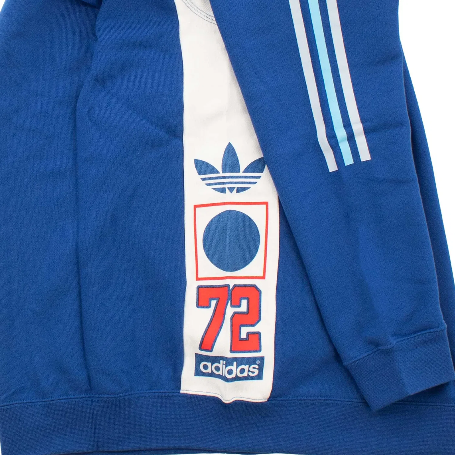 Мужской хлопковый пуловер Tech Graphic Crew Adidas, Blau — фото 3