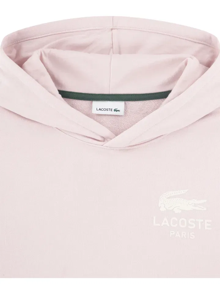 Худи с капюшоном Lacoste Kids, розовый — фото 4