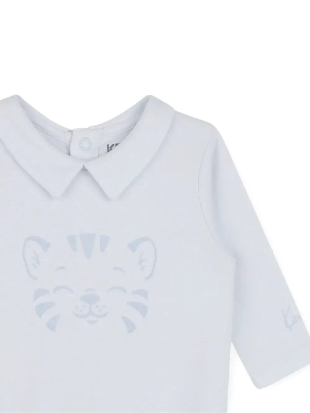 Пижама с воротником Питер Пэн Kenzo Kids, синий — фото 3