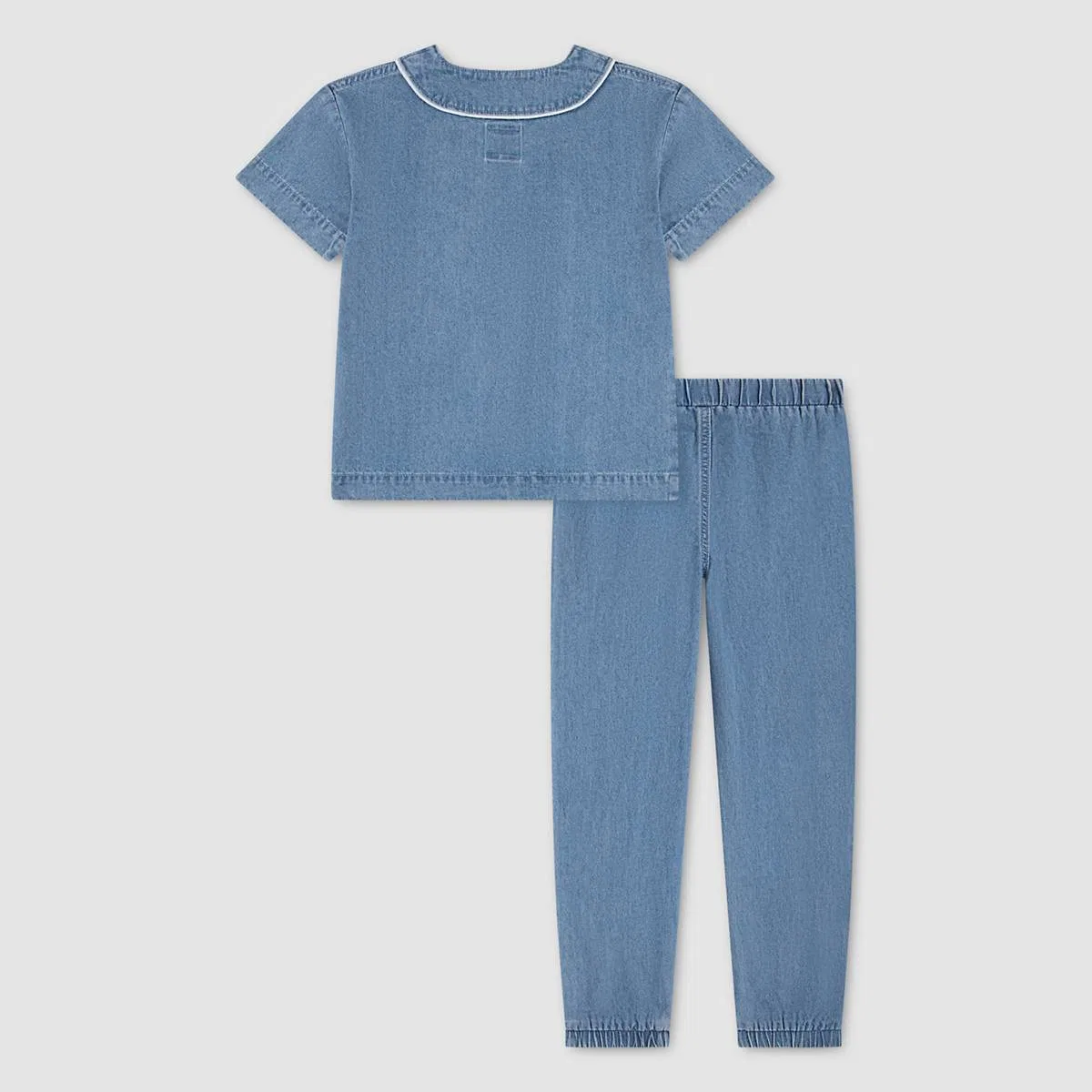 Бейсбольная футболка и брюки, комплект для мальчиков 2-4 лет Levi's, Basil Sky - Medium Wash — фото 2