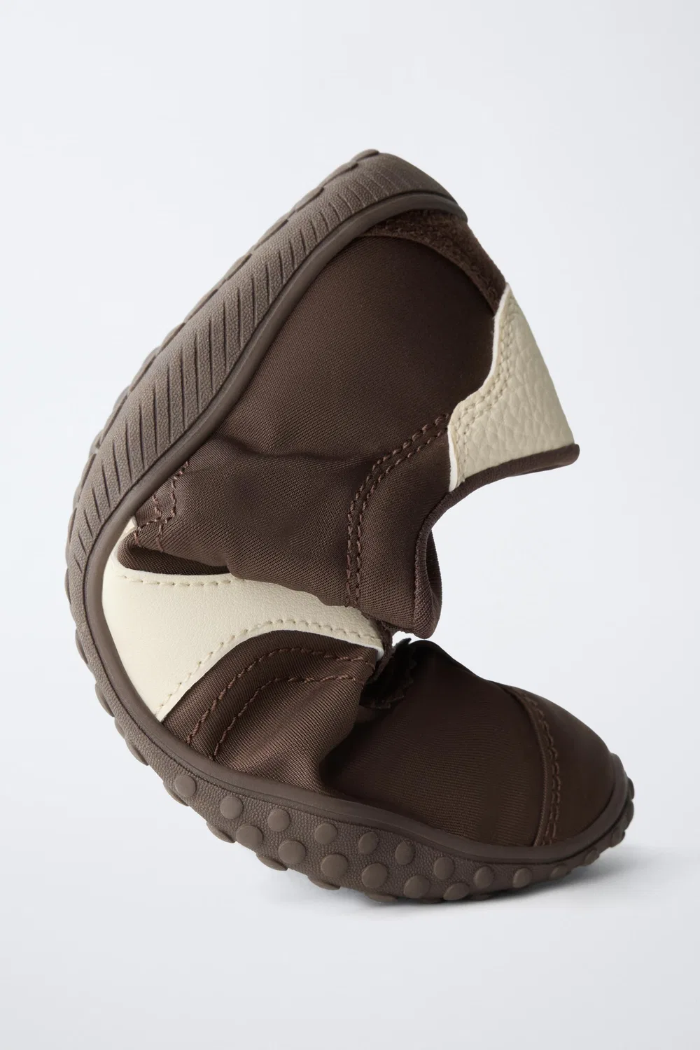 Кроссовки с тонкой подошвой ZARA, Brown — фото 4