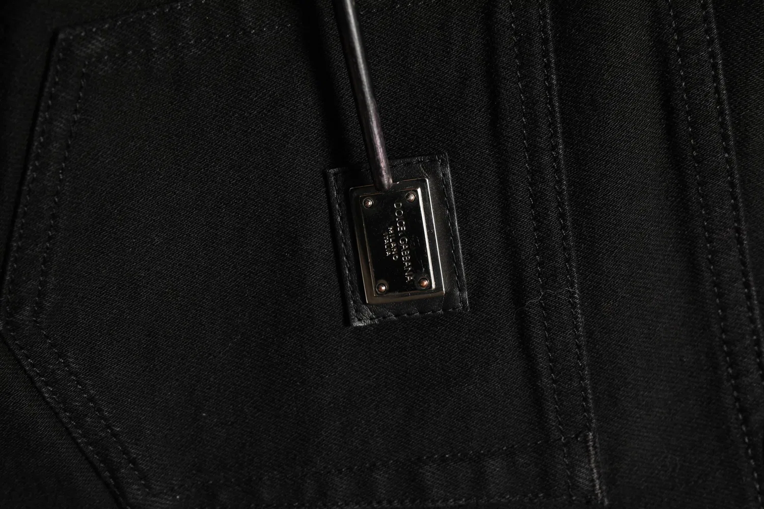 Женские узкие джинсы с логотипом Dolce & Gabbana, Dark Gray