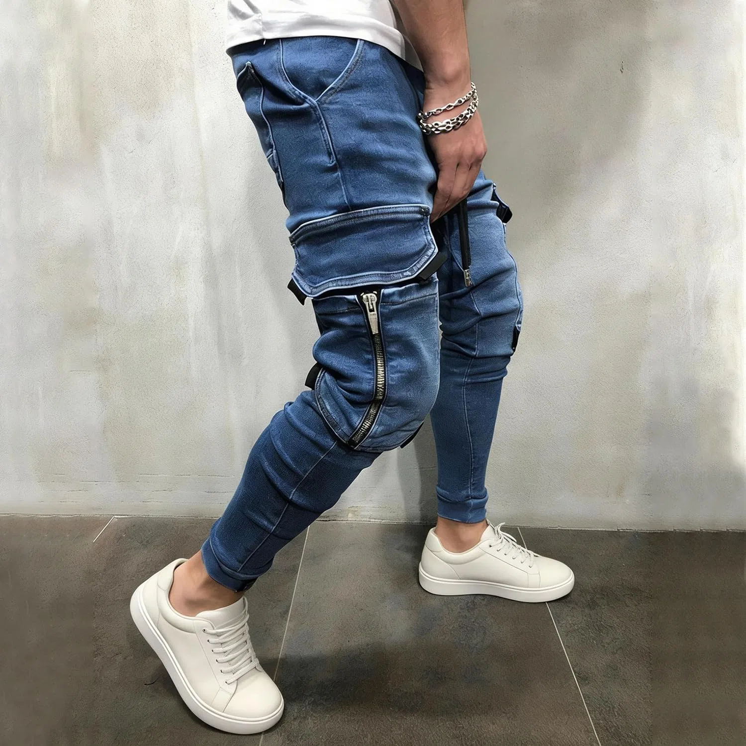 Джинсы, классические Comfort Stretch, Blue — фото 3