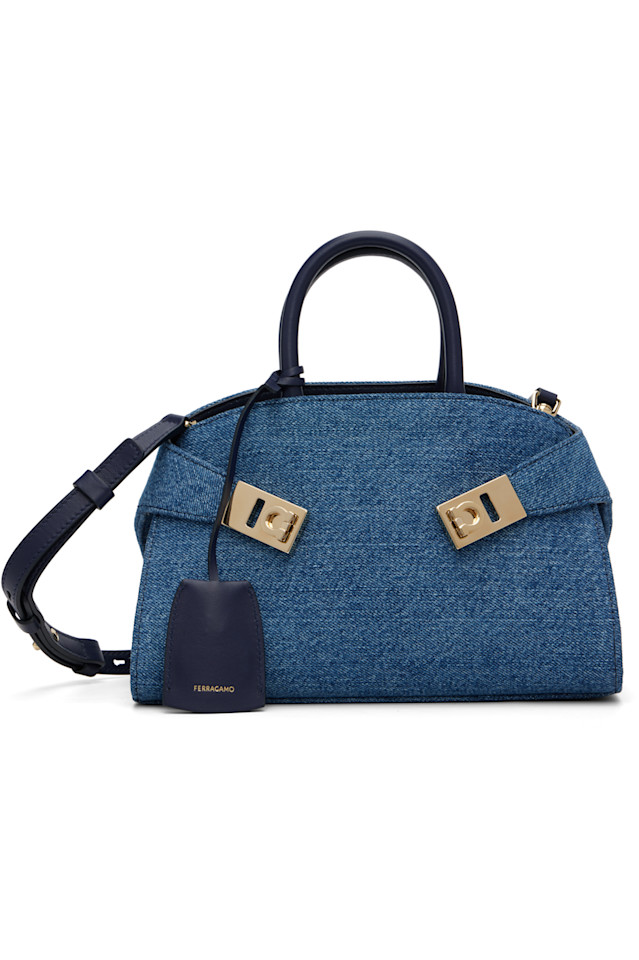 

Сумка Xs hug Ferragamo, цвет denim