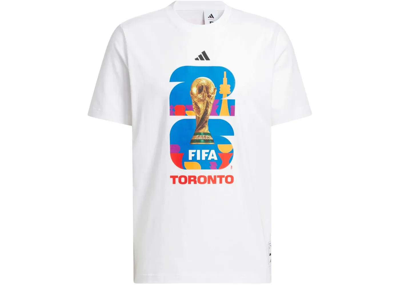 Мужская футболка с принтом Adidas FIFA World Cup 26 Host City Toronto Graphic T-Shirt, White