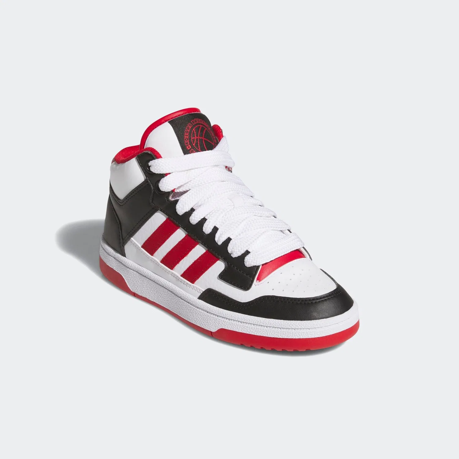 Детские кроссовки высокие Rapid Court Mid Adidas Sportswear, Core Black/Team Power Red 2/Ftwr White