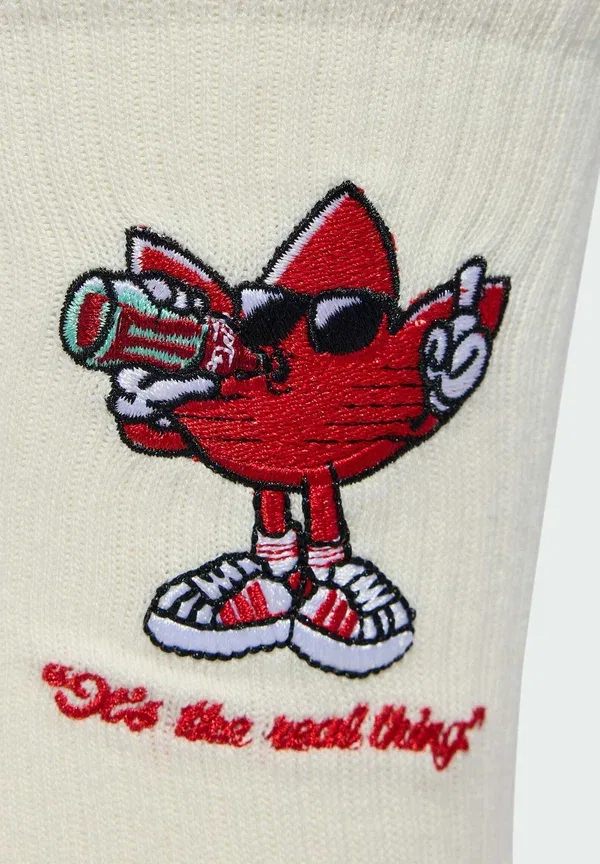 Носки Originals x Coca-cola с графическим принтом, 2 пары в упаковке, унисекс - носки Adidas Originals, белый/ярко-красный — фото 4