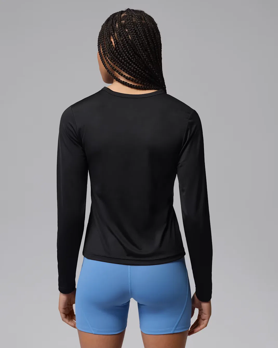 Женская футболка с длинными рукавами Dri-FIT Jordan Sport Essentials, Black/White — фото 2