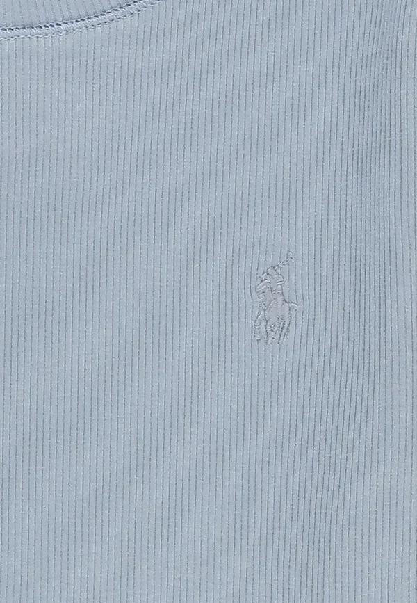Футболка с хлопком и эластаном T-shirt pony unisex - basic t-shirt Polo Ralph Lauren, Celeste, светло-голубой — фото 3