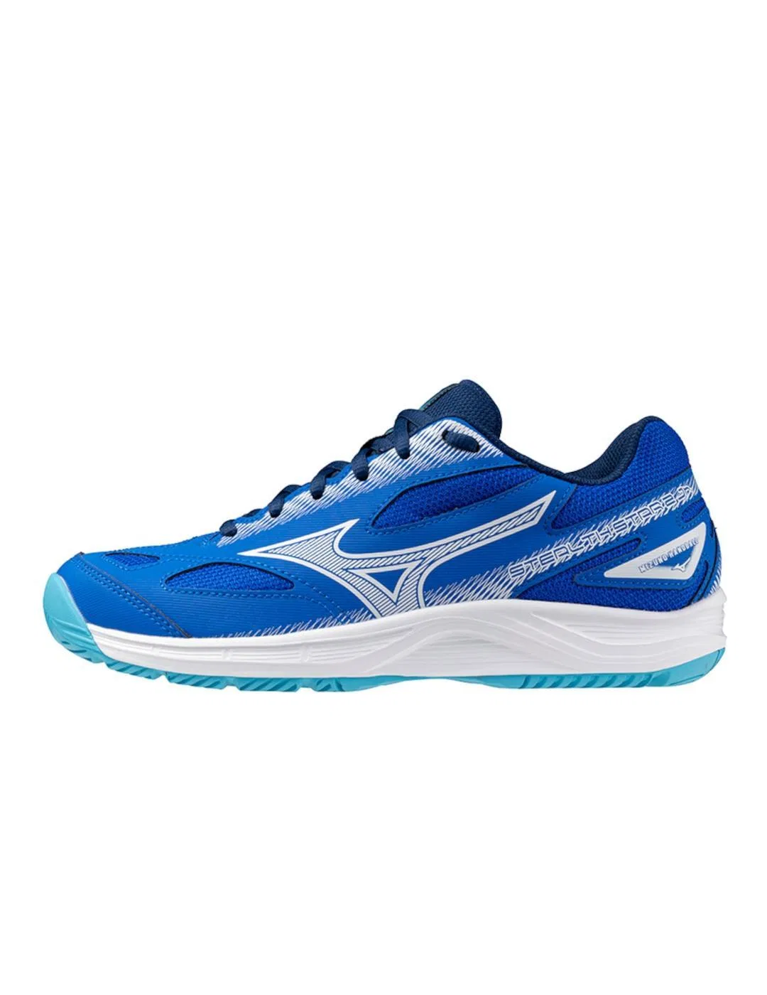 Детские кроссовки с плоской подошвой Stealth Star 2 Mizuno, Blau Pazifikblau Weiss — фото 2