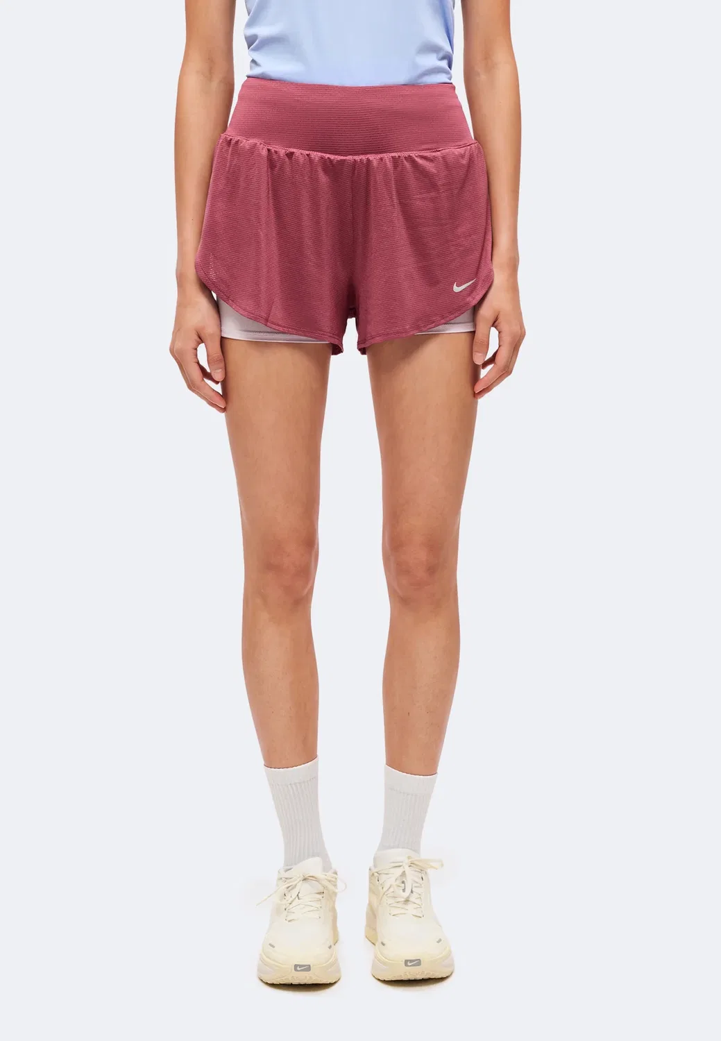 Flow - шорты 2-в-1 Nike Performance, Pink Smoke/Bleached Lilac