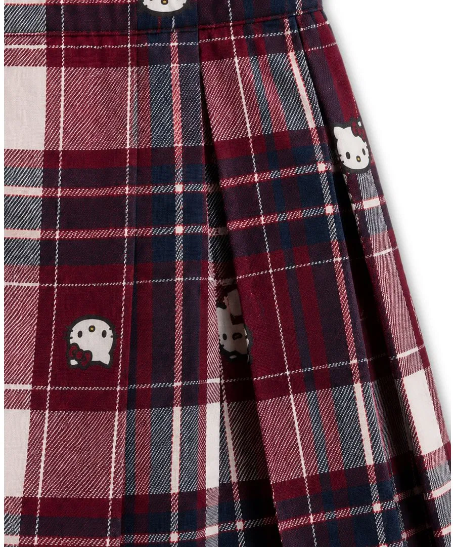 Комплект из свитшота и юбки-шорт с принтом Hello Kitty, Peter Pan Collar Hello Kitty, Navy — фото 4