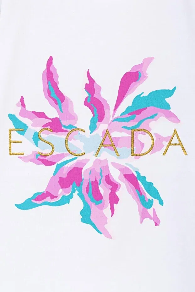 Детская футболка с принтом Escada, White — фото 3