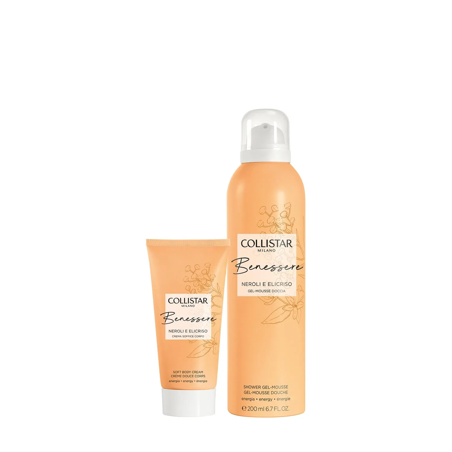 Набор для тела Benessere Neroli & Helichrysum, Collistar, 200 мл + 50 мл — фото 2