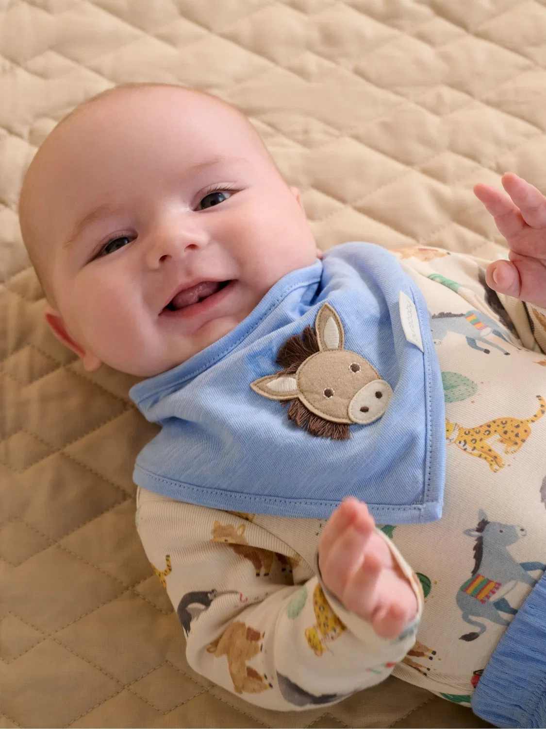 Комплект из боди и леггинсов Purebaby Blue — фото 2