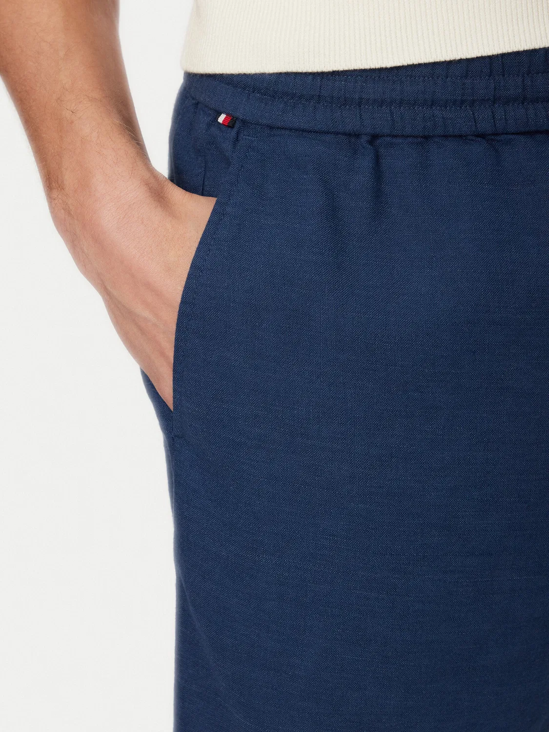 Мужские тканевые шорты стандартного кроя Dover Tommy Hilfiger, синий — фото 4