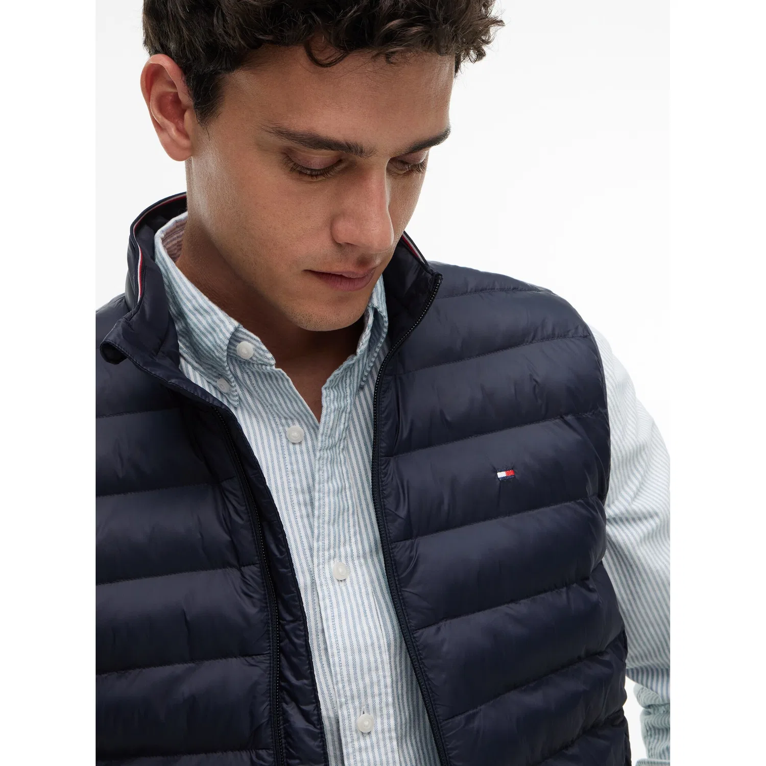 Мужская стеганая жилетка CORE PACKABLE RECYCLED VEST Tommy Hilfiger, Desert Sky — фото 2