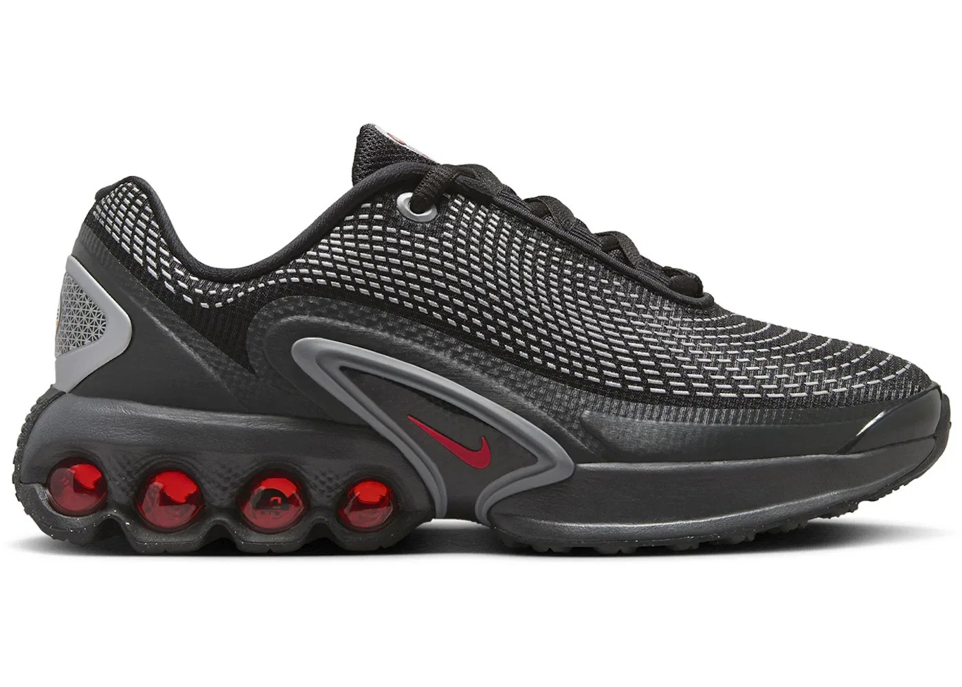 Детские кроссовки Lifestyle Nike Air Max Dn, Black/Black/Metallic Silver/University Red