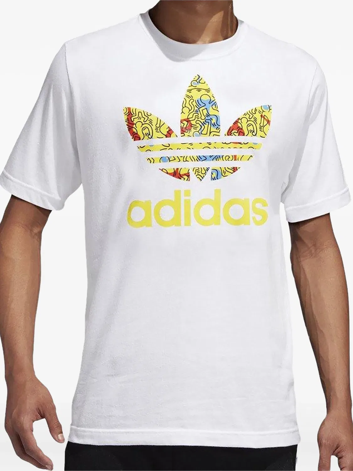 Футболка с принтом Keith Haring Adidas, белый