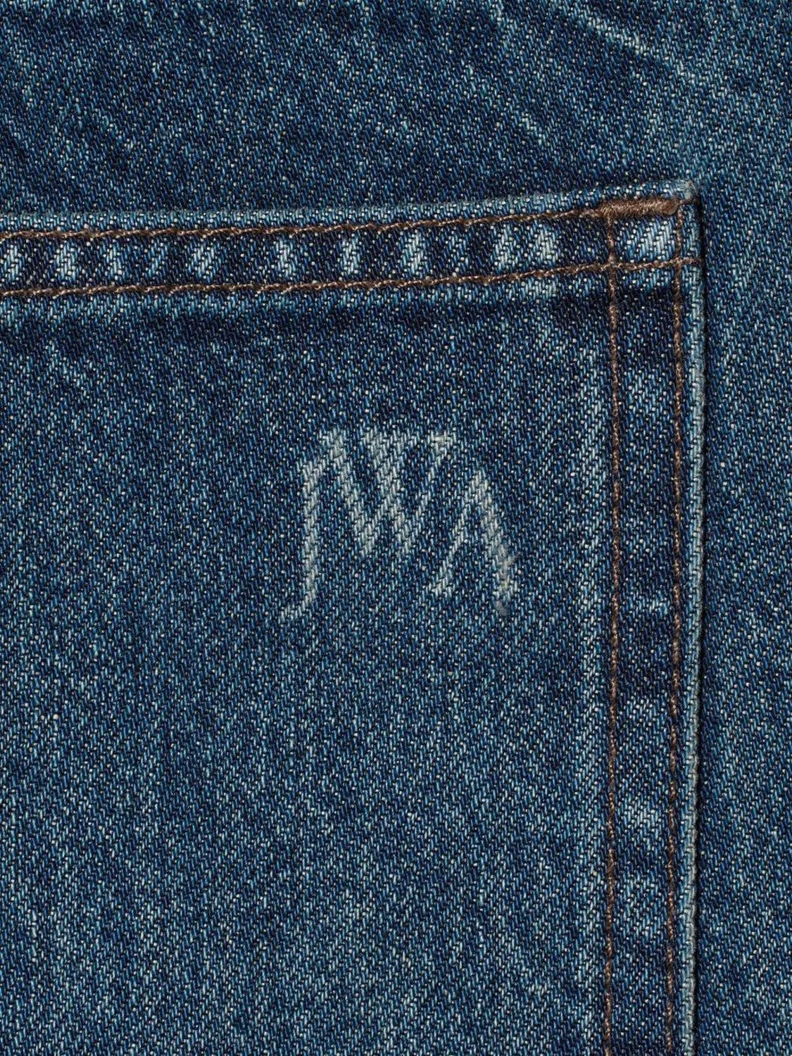 Джинсы прямые удлиненные Uniqlo x JW Anderson, синий — фото 4