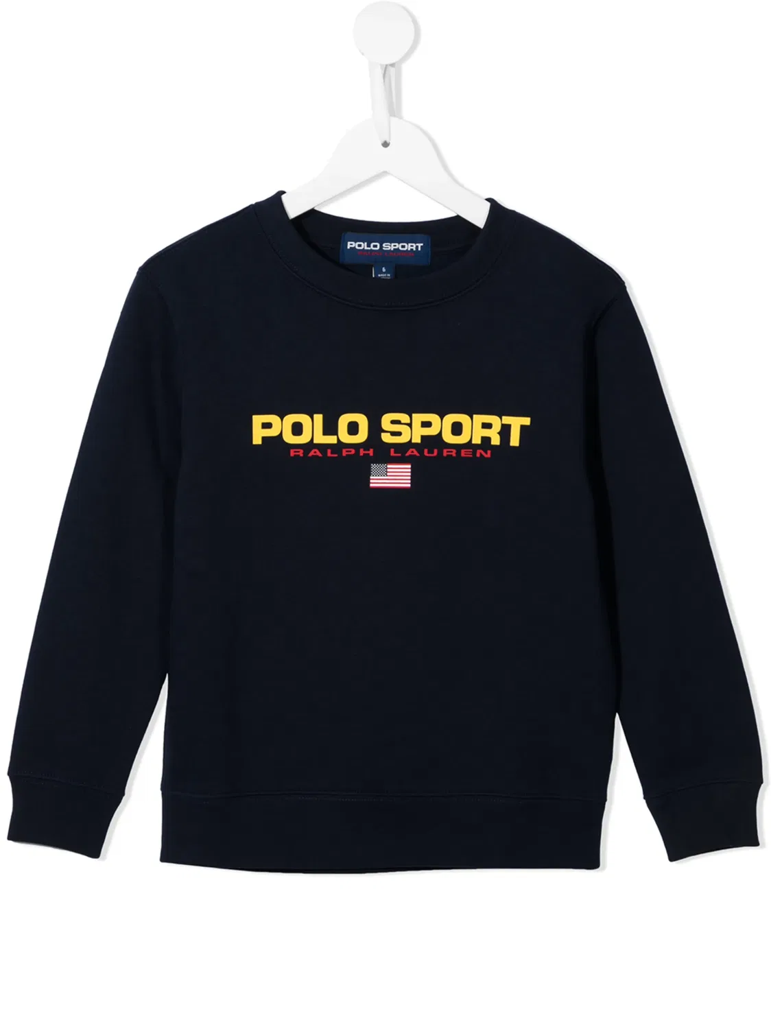 Толстовка с логотипом и круглым вырезом Polo Ralph Lauren, синий