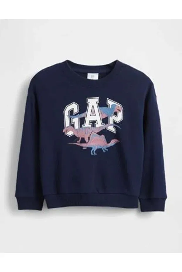 Детские свитшот для мальчиков оверсайз Gap Kids, Navy Blue