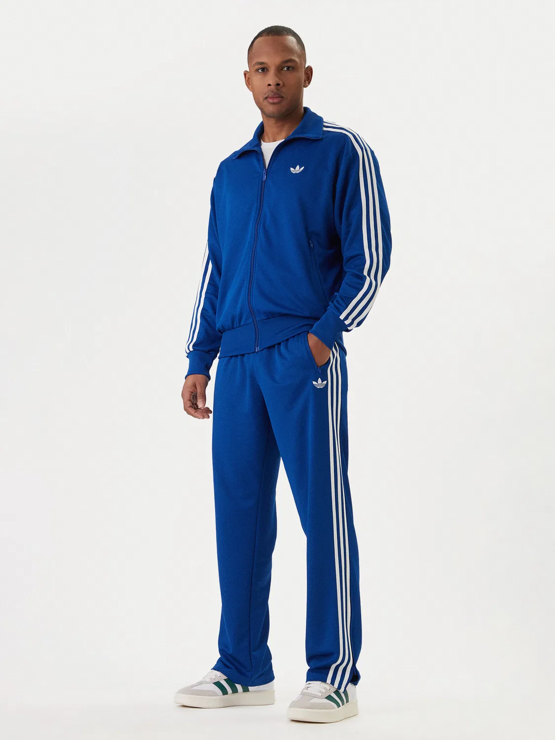 Мужские спортивные штаны стандартного кроя adicolor Firebird Adidas, синий — фото 2