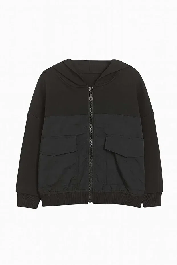 Детская куртка для девочек с капюшоном Nk Kids, Black