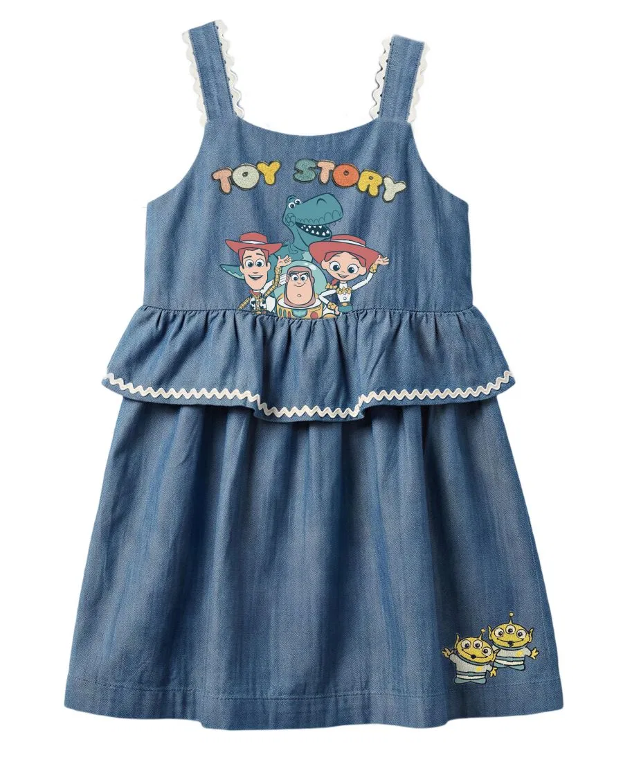 Платье без рукавов с принтом Toy Story Disney, Open Miscellaneous