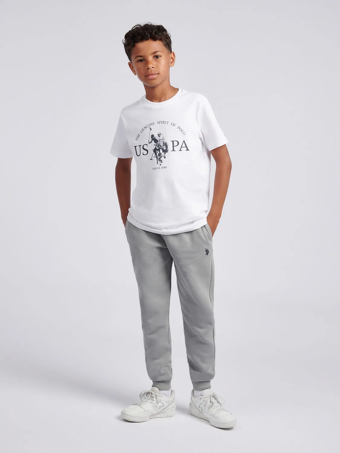 Футболка с графическим принтом USPA U.S. Polo Assn, белый — фото 4