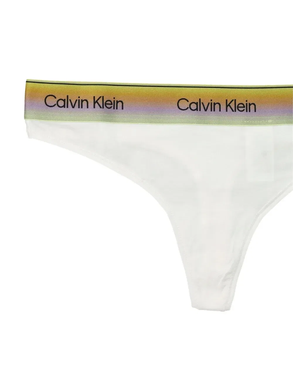Стринги с логотипом на поясе Calvin Klein, белый — фото 3
