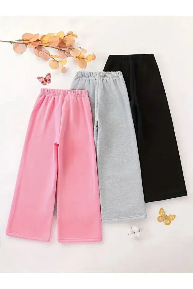 Детский комплект спортивных штанов для девочек с принтом 3-piece tracksuit set Nplstore, Gripembesiyah1 — фото 2