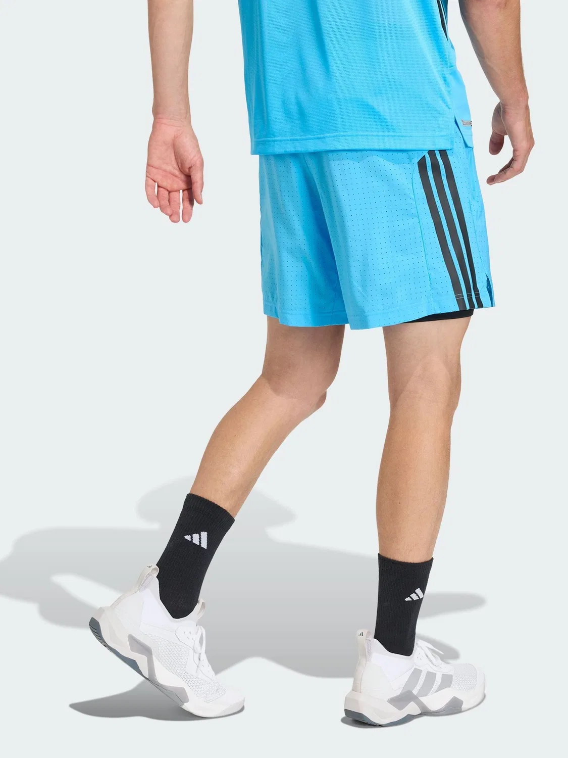 Шорты для тренировок Tech Essentials Workout 2-in-1 adidas, синие — фото 2