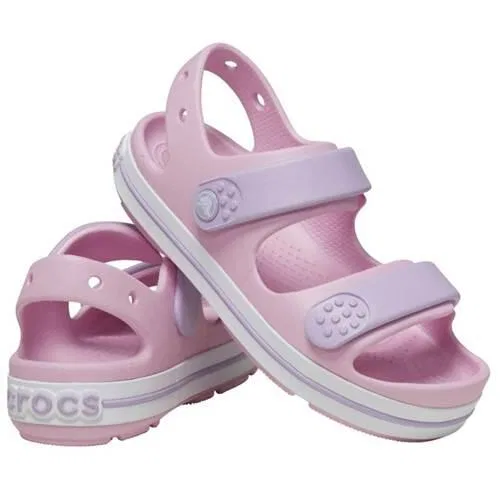 Детские сандалии с ремешками Crocs Crocband Cruiser, Rosa Lavendelblau — фото 2