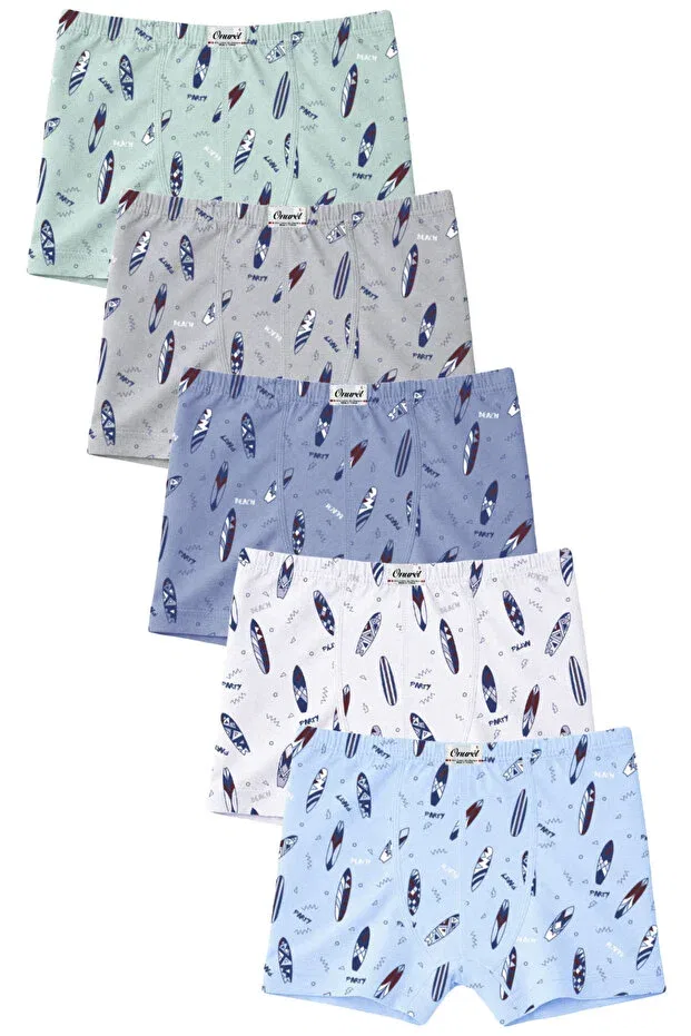 Детские боксеры для мальчиков с принтом Surf Printed Lycra Boxers Onurel, Multicolor