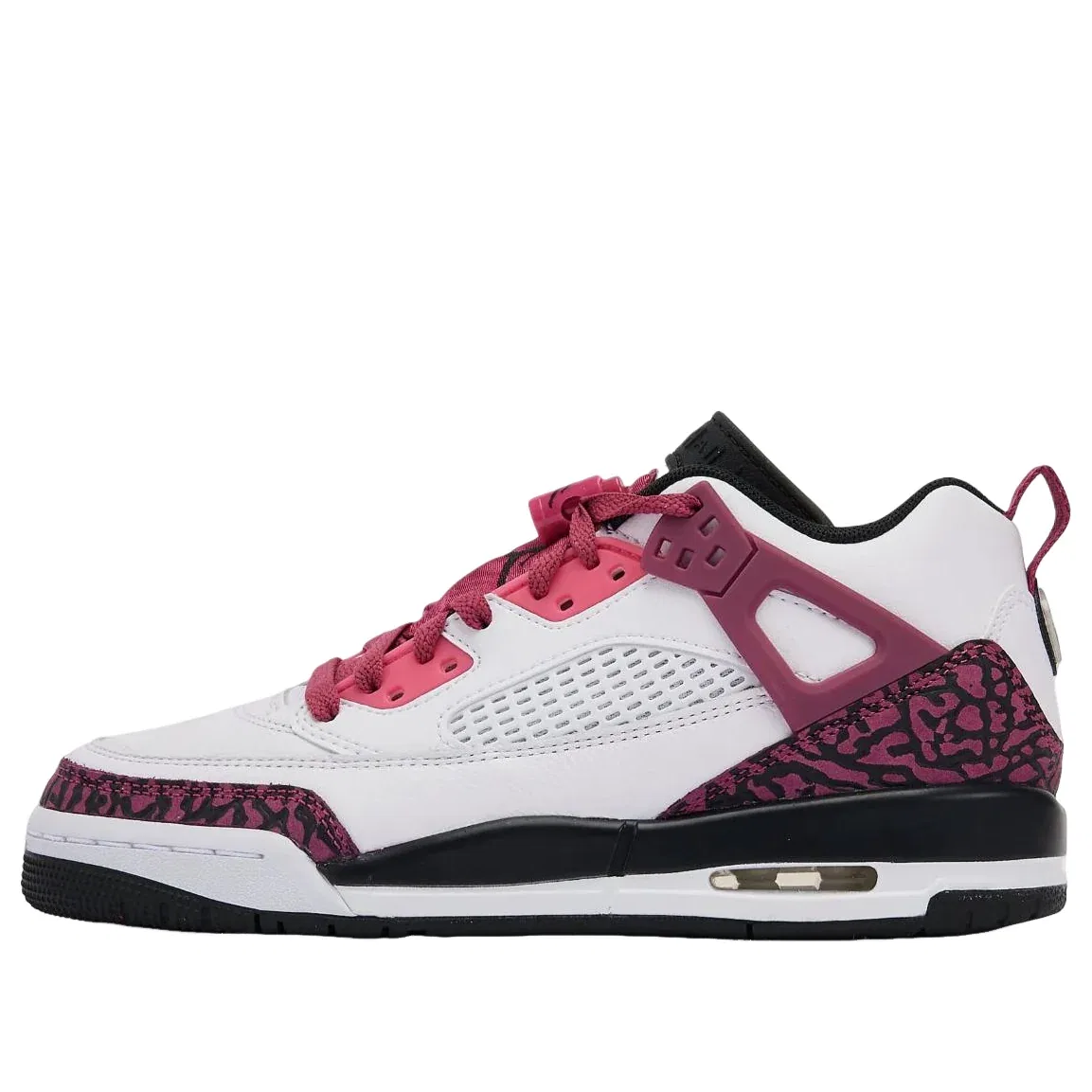 Детские кроссовки с кожаным верхом Air Jordan Spizike Low 'White Sweet Beet Desert Pink' Jordan, White/Sweet Beetroot/Desert Pink/Dull Shade