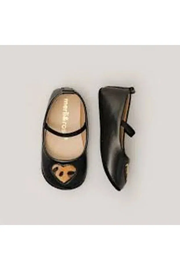 Детские балетки для девочек с принтом My Lorin Kids Store, Black
