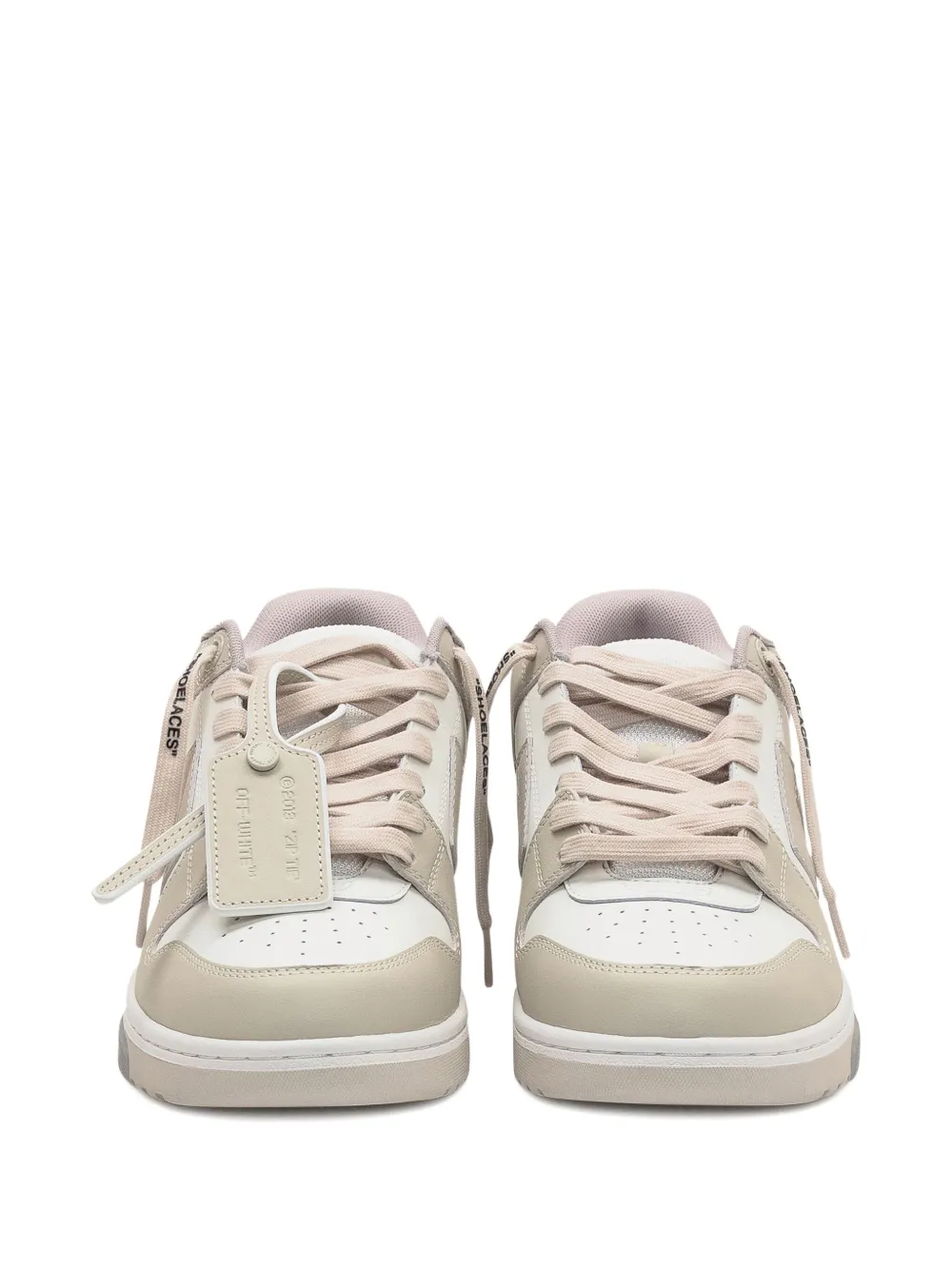 Кроссовки Out Of Office из телячьей кожи с отделкой в виде стрелы OFF-WHITE, нейтральный — фото 2