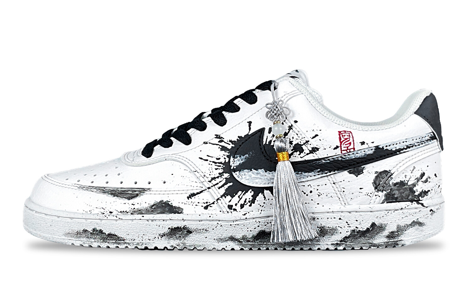 

Кеды Nike Court Vision 1 Skateboard Shoes Men Low-Top White