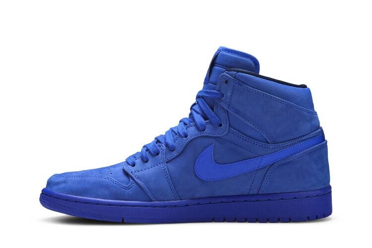 Кроссовки Air Jordan Wmns Air Jordan 1 Retro High Premium 'Blue Suede', синий — фото 3