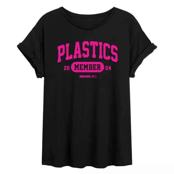 

Оверсайз-футболка "Plastics" из фильма "Дрянные девчонки" для подростков Licensed Character, черный